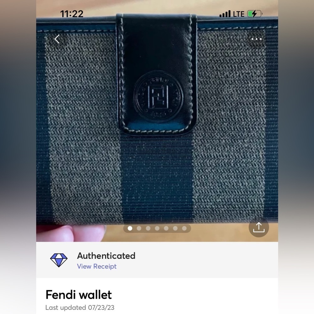 Fendi pequin striped wallet - Picture 12 of 12